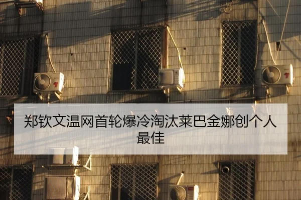 郑钦文温网首轮爆冷淘汰莱巴金娜创个人最佳